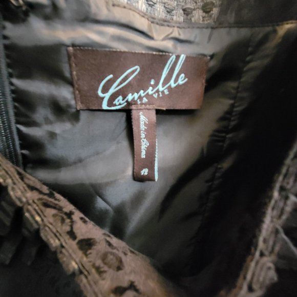 Camille La Vie Dress Grey - Picture 2 of 3